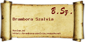 Brambora Szalvia névjegykártya